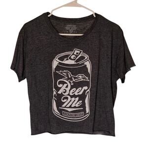 Beer Me Cropped T-Shirt sz L